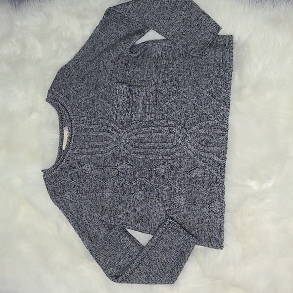 Cable Knit Sweater w/Front Pocket - Picture 1 of 4